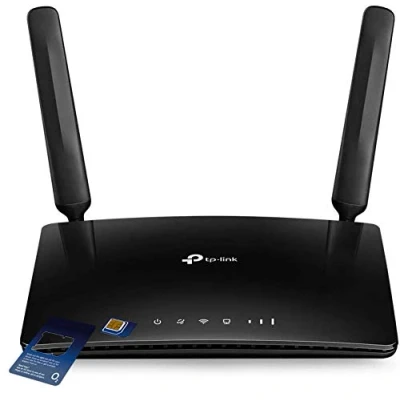 Image of TP Link MR600 (v3) 4G+ Cat6 LTE Dual Band Gigabit Router with O2 Data SIM Card Bundle