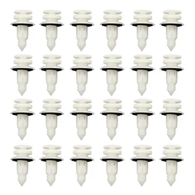 Image of OTOTEC 20 Sets of Car Interior Door Card Trim Panel Lining Moulding Clips White Fasteners Retainers Compatible With S Type X C2S13494