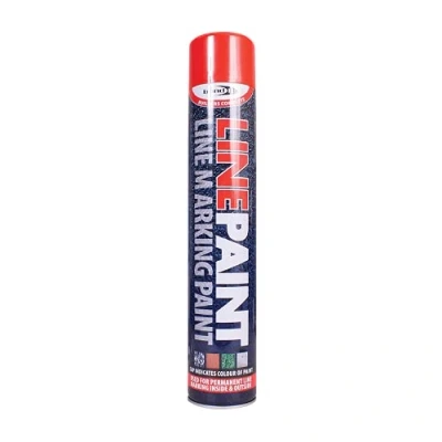 Image of 1X Survey Line Marker Marking Spray Paint 750ml Red Permanent
