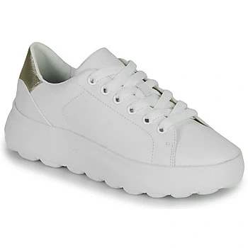 Image of Geox Women&#039;s D Diamanta Sneaker, White Silver, 4 UK