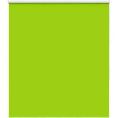 Image of vidaXL Roller Blind Blackout Leaves Green 130x150 cm Fabric Width 126.6 Polyester