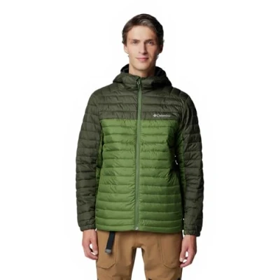 Image of Columbia Men&#039;s Silver Falls 2 Hooded Jacket, Canteen/Greenscape, S