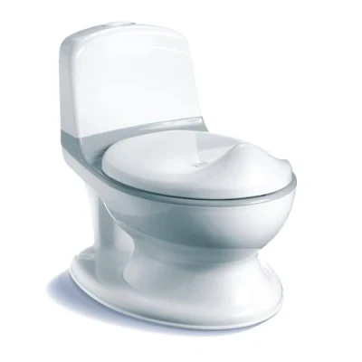 Image of BABYLO, My First Potty Toilet Training Toddler Toilet, White and Grey