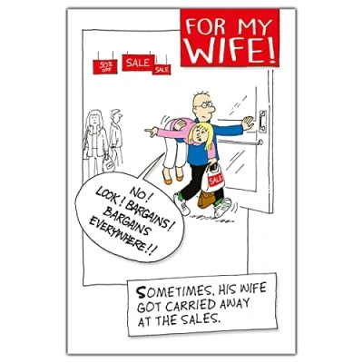 Image of Norbert &amp; Val, Wife Birthday Card, Card Wife, Funny