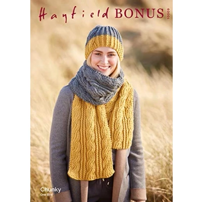 Image of Hayfield Bonus Chunky Knitting Pattern 10009 Accessories