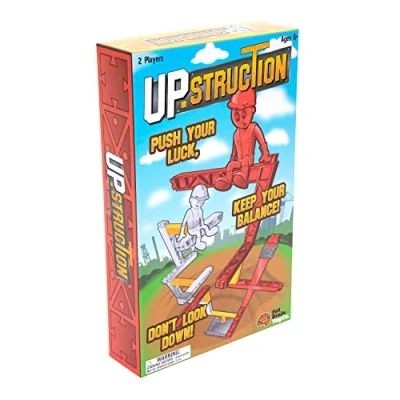 Image of Fat Brain Toys Upstruction 2 Player Game of Building Without Tumbling, Ages 8+