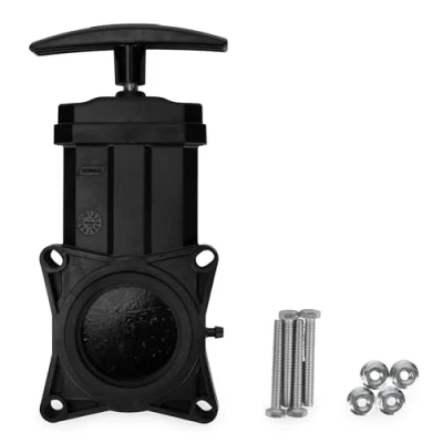 Image of Camco RV Replacement Waste Valve with Handle Features Durable Plastic &amp; 1.5 Inch Diameter Opening (39503)