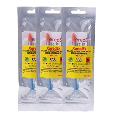 Image of GUANGZHOU 3 Pieces 0.2Ml Silver Conductive Glue Wire Electrically Paste Adhesive Pcb Repair Paint Guide Pen Set