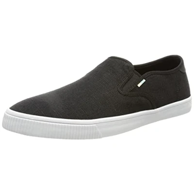 Image of TOMS Men&#039;s Baja Sneaker, Black White, 6 UK