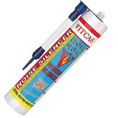 Image of VITCAS 310ml Central Heating Noise Silencer Concentrate Restores Efficiency Removes Scale Flux Residue Extends Boiler Life