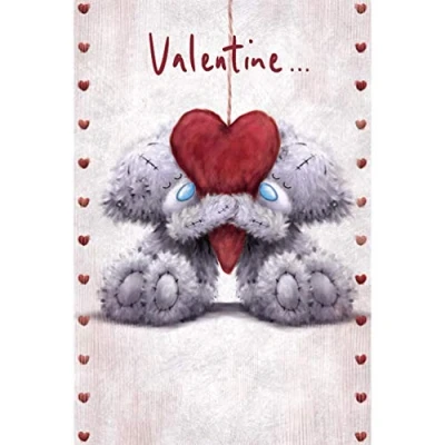 Image of Me To You Bear Hugging Heart Valentine&#039;s Day Card