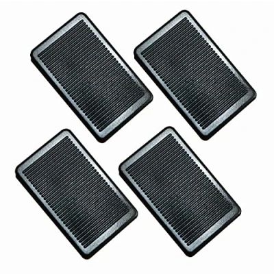 Image of 4 x fiXte Furniture Wedges Levellers Levelling Shims Soft Rubber Flexible Stackable in Black