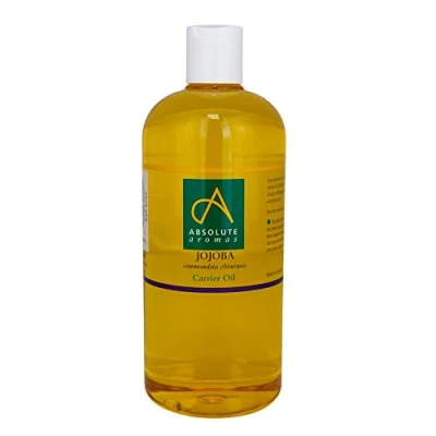 Image of Absolute Aromas Jojoba Oil 500ml 100% Pure, Natural, Cold Pressed and Undiluted for Hair, Skin Nails