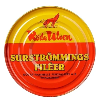 Image of Surströmming Fillet Röda Ulven 300 g Tin (with Fermented Fillet)