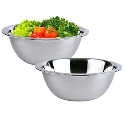 Image of Kosma Set of 2 Stainless Steel Mixing Bowl Salad Serving 5 litres (28cm)