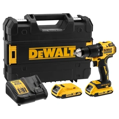 Image of DeWALT DCD709D2T QW Cordless Impact Drill 18 V 2 Ah Black/Yellow