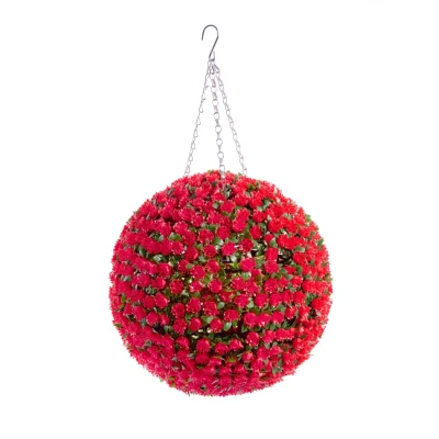 Image of Best Artificial 38cm Red Rose Flower Ball