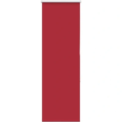Image of vidaXL Roller Blind Blackout Red 55x175 cm Fabric Width 50.7 Polyester