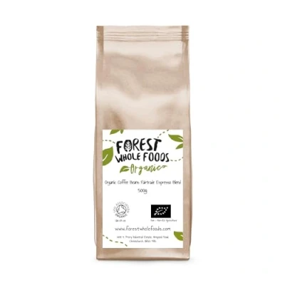 Image of Organic Coffee Beans Fairtrade Espresso Blend Forest Whole Foods (500g)