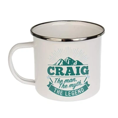 Image of Enamel Personalised Name Mug (Craig)