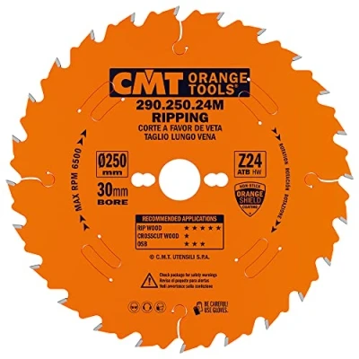 Image of CMT Orange Tools 290.250.24 M Circular Saw 250 x 2.8 30 Z 24 ATB 20 Degrees