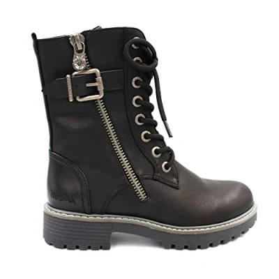 Image of Blowfish Malibu Women&#039;s Rauly 2 Combat Boot, Black, UK 5
