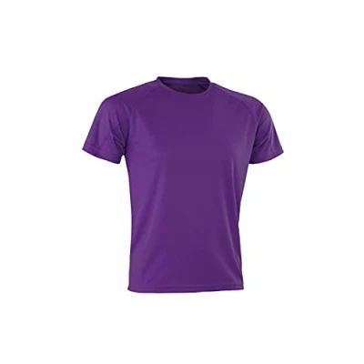 Image of Spiro Men Performance Aircool T Shirt Purple, Large