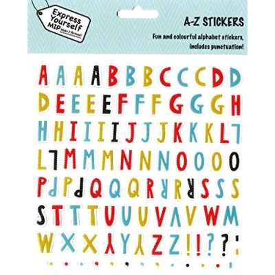 Image of Express Yourself Alphabet Sticker Sheet