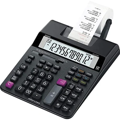 Image of Casio HR 200RC, Mini Desktop Printing Calculator (New Version of The 150TM)