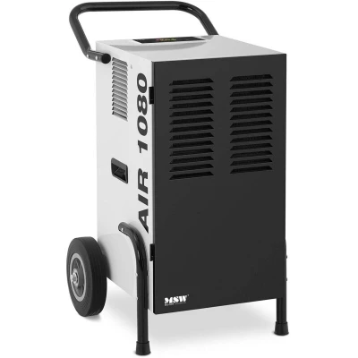 Image of MSW Commercial Dehumidifier Air Building Dryer 50L/24h 80m2 9L DEH1080C (860W, Circulation 596m3/h, 5 38 C, Auto Start, Off, Defrost)