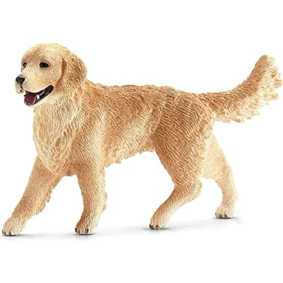 Image of SCHLEICH 16395 Golden Retriever, female Farm World Toy Figurine for children aged 3 8 Years, Brown