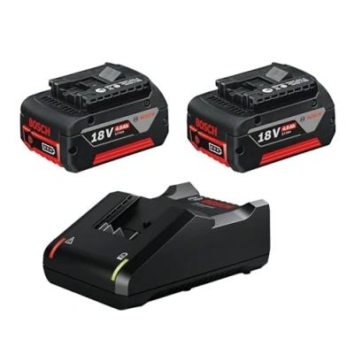 Image of Bosch Professional 18V System rechargeable battery starter set (2 x 4.0 Ah plus GAL 40 charger, in carton)