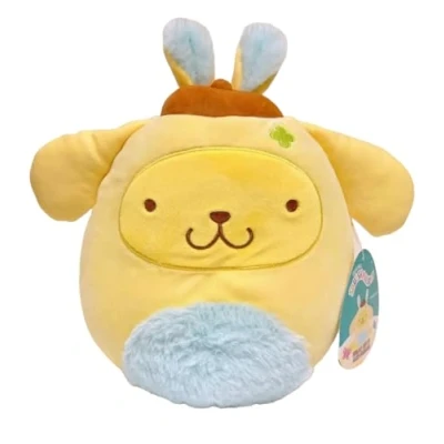 Image of Squishmallows 2024 Easter Disney and Sanrio Squad Plush Toy (8&quot; Pompompurin)