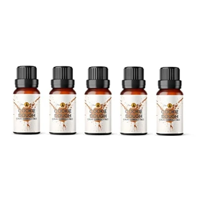 Image of Aroma Energy Cookie Dough Fragrance Oil 50ml (5 x 10ml) Highly Scented for Making Candle, Soap, Wax Melt, Diffuser etc