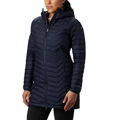 Image of Columbia Women&#039;s Powder Lite Mid Jacket, Puffer Dark Nocturnal, Size S