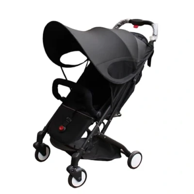 Image of Pram Sun Shade Cover Universal Baby Sunshade UPF 50 Adjustable Canopy Buggy Protection Infant Stroller Awning Shield Windproof Anti UV Umbrella for Pushchair