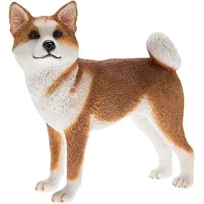 Image of Lesser &amp; Pavey Standing Red Akita, Resin, H13cm
