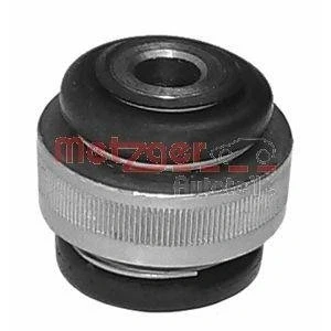 Image of 352379, 3523AS Arm Bushes METZGER 52020908 Front Axle Left, Right, Centre Rubber Metal Mount PEUGEOT: 206 Hatchback