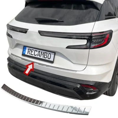 Image of Recambo Boot Sill Protector Stainless Steel High Gloss Polished Chrome Look Compatible with Renault Austral Year of Manufacture 2022 Onwards Styling and Protection for the Bumper