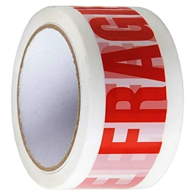 Image of NTI MARKSMAN Parcel Packing TAPE Extra STRONG Heavy Duty Premium Printed FRAGILE, BUFF BROWN, CLEAR, House Moving Cardboard Boxes Packaging (Fragile (48MM X 50M), 12 Rolls)