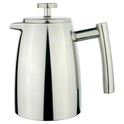 Image of Café Stal HFD 08 Belmont 8 Cup Double Walled Cafetiere Coffee Maker, Mirror Finish, 1.2 Litre