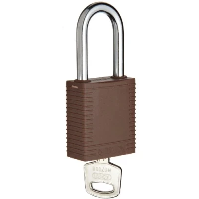 Image of Lockout Nylon Padlock, 38mm x 44mm 20mm, Brown, Pack of 6