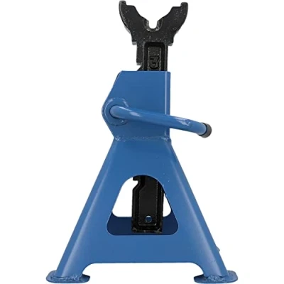 Image of Unitec 10889 3000 kg for Cars Height Adjustable Axle Stand Professional 3 Tonnes in Blue Safety Stands Supports 4 Feet