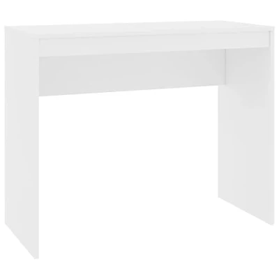 Image of vidaXL Desk, Computer Table, Study Living Room Furniture Workroom Home Interior, White Engineered Wood