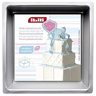 Image of Ibili Cake pan Square/Extra deep 15x10 cm, Aluminium, Silver, 15 x 10 cm