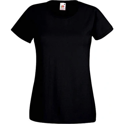 Image of Fruit of the Loom Ladies Fit Valueweight Colours Short Sleeve Cotton T Shirt