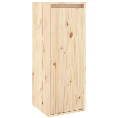Image of vidaXL Wall Cabinet 30x30x80 cm Solid Wood Pine