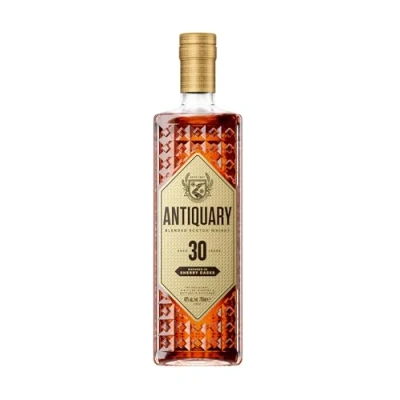 Image of Antiquary 30 Year Old Blended Scotch Whisky. Premium Whisky 70cl Vol / 40% Alcohol. Matured in Sherry Casks. Gifts Distilled, &amp; Bottled Scotland