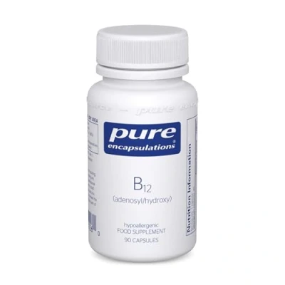 Image of Pure Encapsulations Adenosyl/Hydroxy B12 Hypoallergenic Blend with Vitamin 90 Capsules