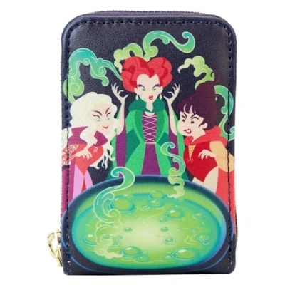 Image of Disney by Loungefly Porte monnaie Hocus Pocus Sanderson Sisters Cauldron Accordion